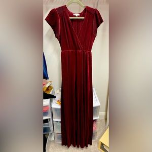 Baltic Born Athena Mulberry Pleated Maxi Dress